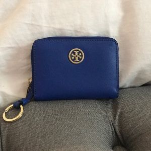 Credit card holder with attached key ring
